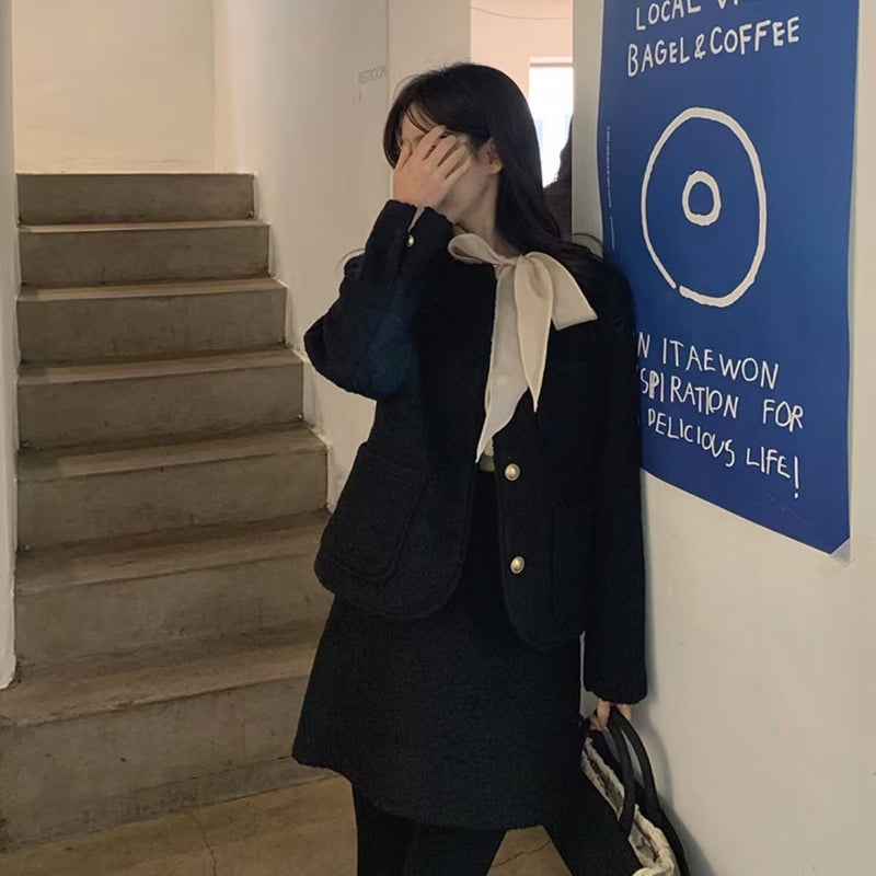 超氣質斜綁蝴蝶結上衣