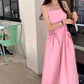 甜美口袋大裙襬洋裝