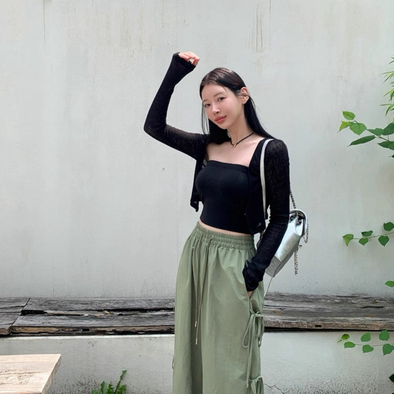 今夏必備甜美帥氣蝴蝶結傘兵褲