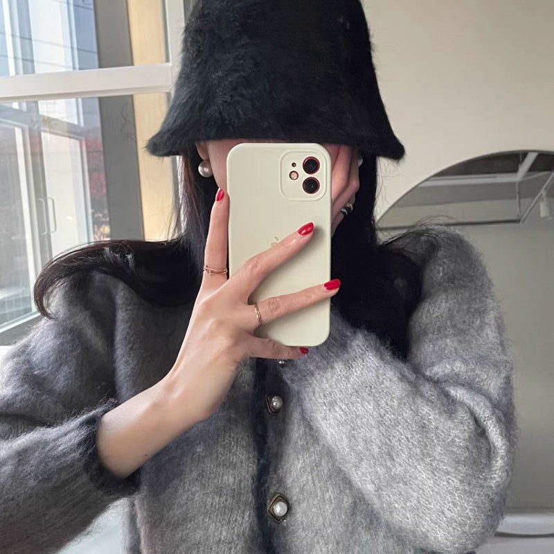 優雅滾邊針織上衣