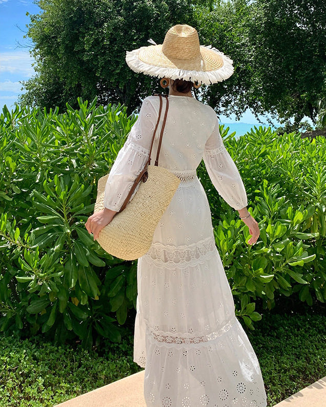 蕾絲刺繡仙女洋裝