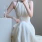 氣質女神削肩卦脖洋裝 - TWINKLE