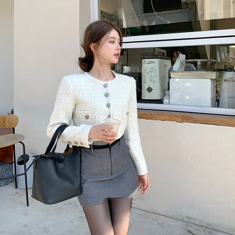 精緻小姊姊小香短版外套