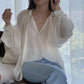 浪漫大澎袖抓褶上衣