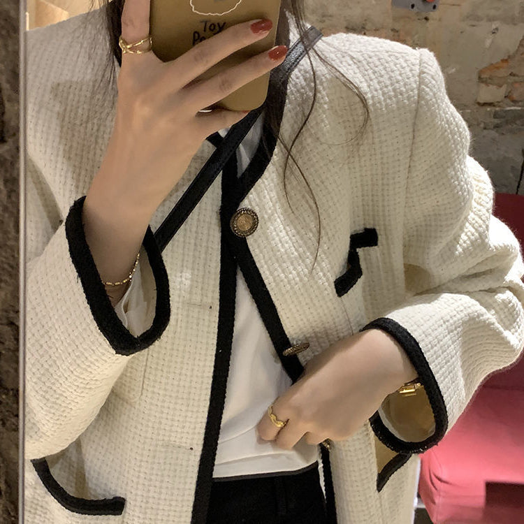 經典滾邊小香外套