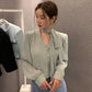 韓劇氣質小姊姊領帶上衣