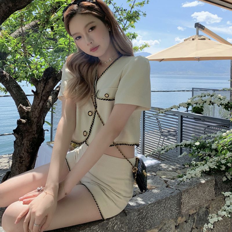 淚之女王名媛小香貴氣褲套裝