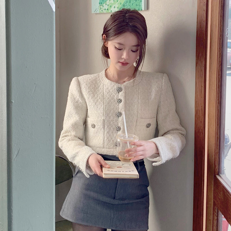 精緻小姊姊小香短版外套