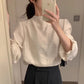 法式優雅立領上衣