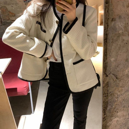 經典滾邊小香外套