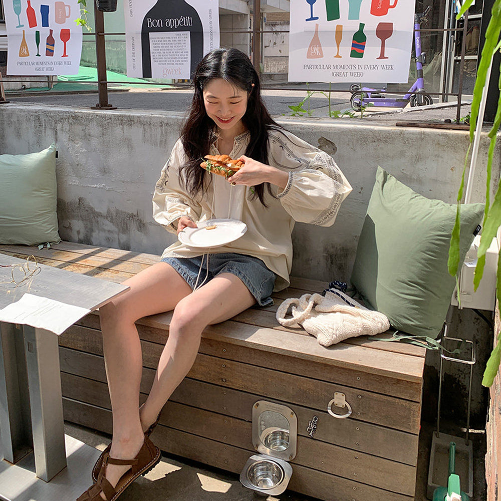 涼爽防曬波西米亞上衣
