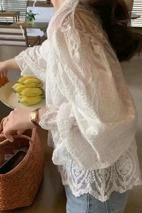 七分袖日常甜美上衣