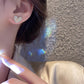 時尚名媛琉璃光愛心耳環 - TWINKLE